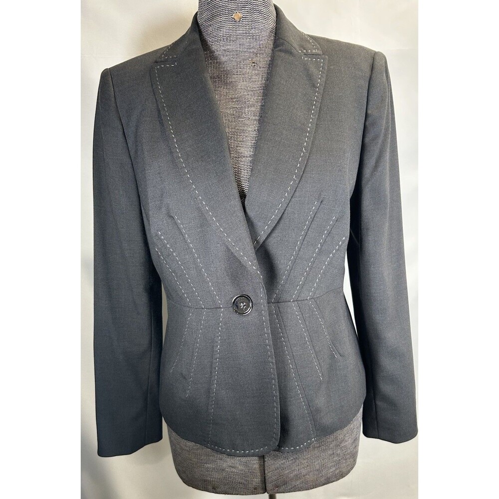 KASPER Women's 8 Petite One Button Blazer